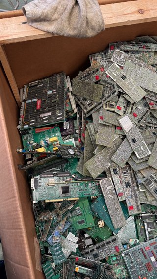 Lote componentes electrónicos para reciclaje