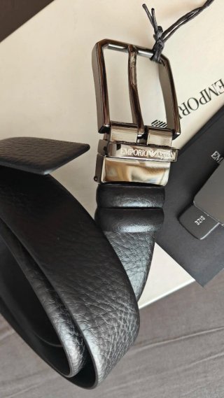 Cinturón Emporio Armani Piel Hombre Negro