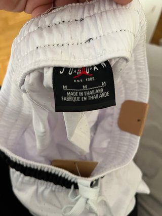 Pantalón Corto Jordan Blanco y Negro