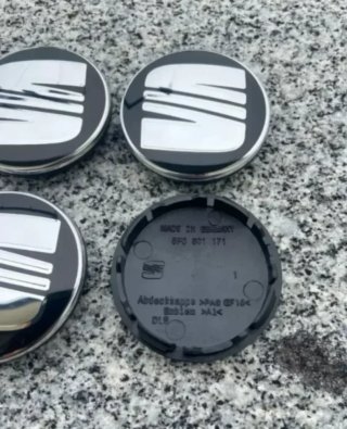 TAPACUBOS TAPABUJES CENTRO RUEDA LLANTA SEAT 56MM