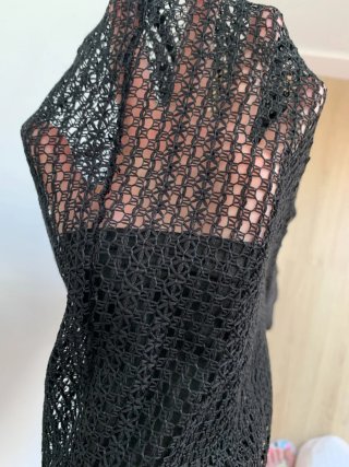 Pantalón negro transparente