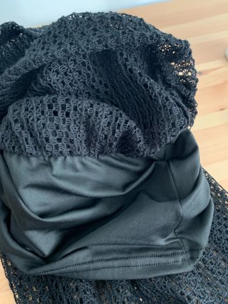 Pantalón negro transparente