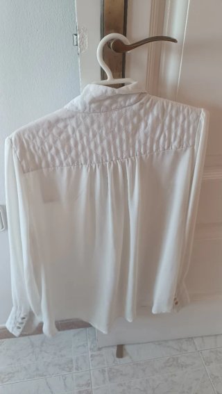 Camisa blanca manga larga talla M