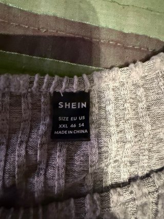 Jersey maternidad SHEIN gris y blanco Talla M