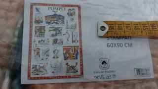 Poster souvenir Pompei in tela