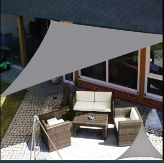 Toldo Vela Triangular Impermeable 4x4x4