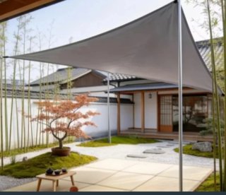 Toldo Vela Triangular Impermeable 4x4x4