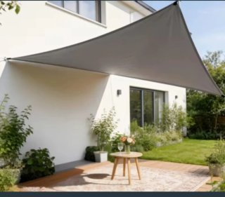 Toldo Vela Triangular Impermeable 4x4x4