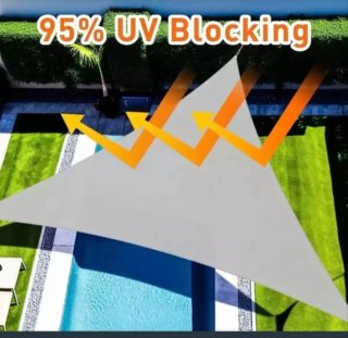 Toldo Vela Triangular Impermeable 4x4x4