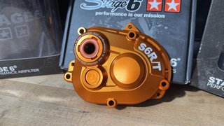 Tapa de transmisión Stage6 naranja Piaggio