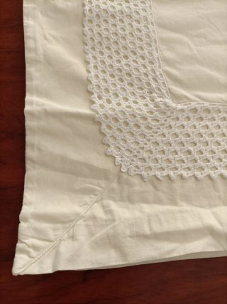 sábana y funda almohada antiguas