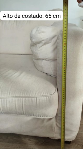 Sofá beige 180 cm (2 plazas)