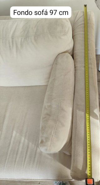 Sofá beige 180 cm (2 plazas)