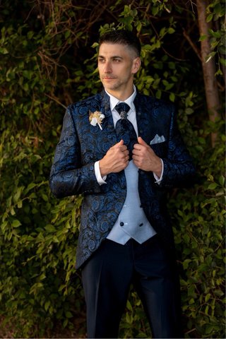 Traje de Novio Enzo Romano Azul