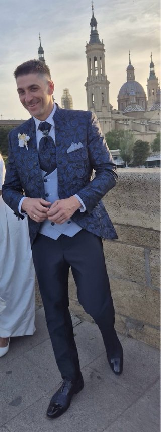 Traje de Novio Enzo Romano Azul