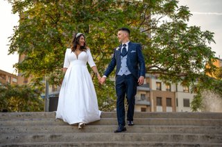 Traje de Novio Enzo Romano Azul