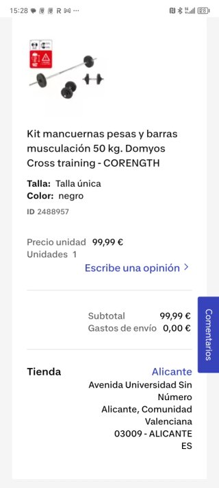 Banco plegable para abdominales y pesas