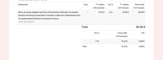 Banco plegable para abdominales y pesas