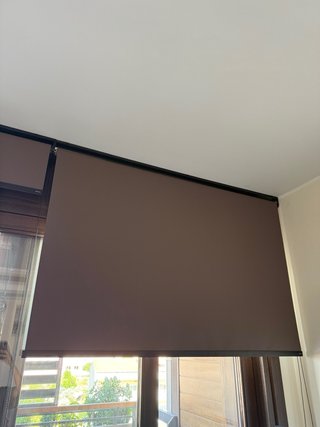 3 tende a rullo oscurante color marrone