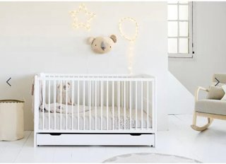 Cuna convertible bebé 3 en 1 blanca