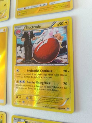 Lote Pokémon Eléctricos Reverse Holo XY
