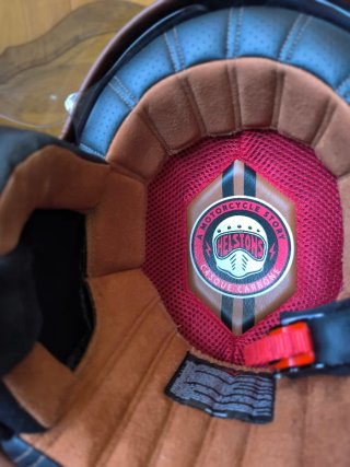 Casco de moto con tres viseras y bolsa. Hacer ofer