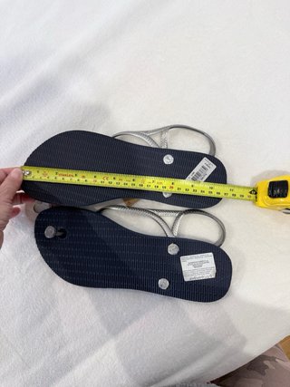 Havaianas Azul Marino y Plateadas Nuevas