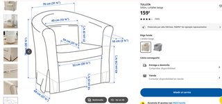Poltrona Ikea Tullsta Beige