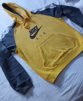 Sudadera Nike Air Amarilla y Gris