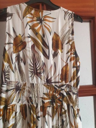 Vestido largo estampado floral talla L