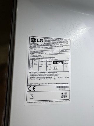 Nevera LG dos puertas