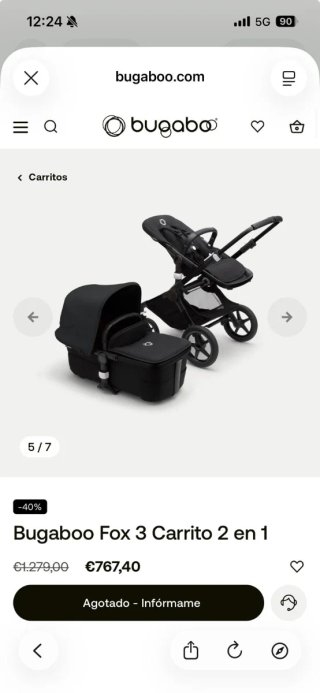 Bugaboo Fox 3 + Accesorios | Como Nuevo