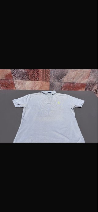 Polo Ralph Lauren Gris con Logo Verde