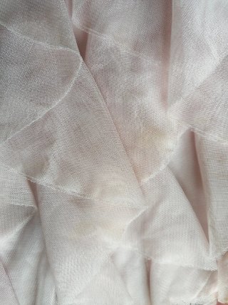 Abito bambina 12 anni rosa perle e balze