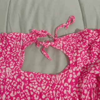 Vestido corto  Zara Verano Estampado Rosa Talla m