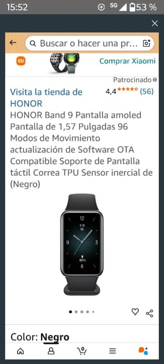 Pulsera reloj actividad