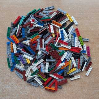 LEGO lote 350 piezas planas 1x4 id 3710