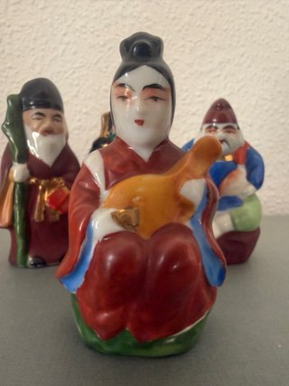 4 Figuras Porcelana Japonesa