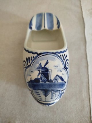 Zoccolo Olandese Ceramica Blu Bianco