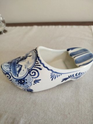 Zoccolo Olandese Ceramica Blu Bianco