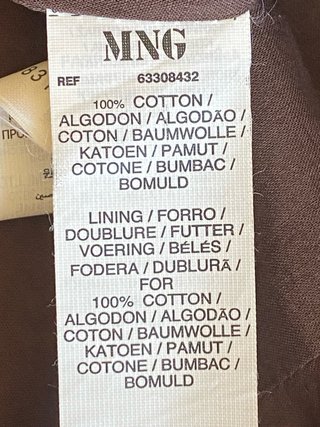 Falda Mango Algodón Talla 36