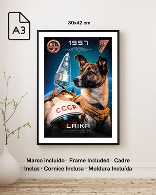 Lote 2 Cuadros COSMONAUTAS CCCP - URSS A3