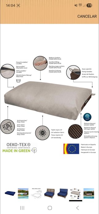 Cuscini per divani da esterno e pallet