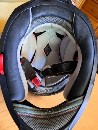 Casco Nitro Azul y Blanco