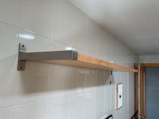 Estantería madera y metal