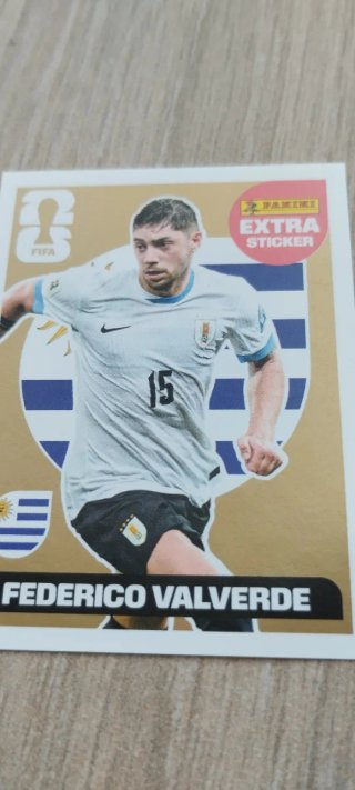 Panini FIFA Extra Sticker ORO Federico Valverde