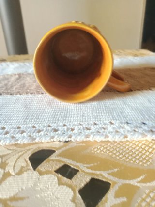 Tazza vintage Fatima ceramica arancione