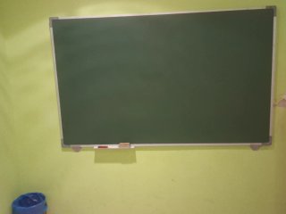 Pizarra verde para tiza