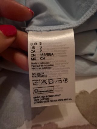 Camiseta H&M azul Talla S