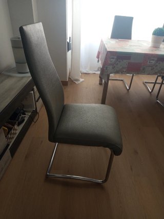 Conjunto 4 Sillas Comedor Tapizadas